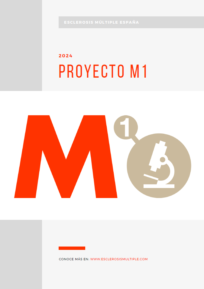 Portada del nuevo Informe del Proyecto M1 2024. Esclerosis Múltiple España