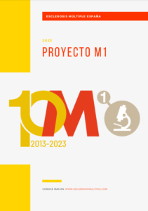 Portada del nuevo Informe del Proyecto M1 2023. Esclerosis Múltiple España