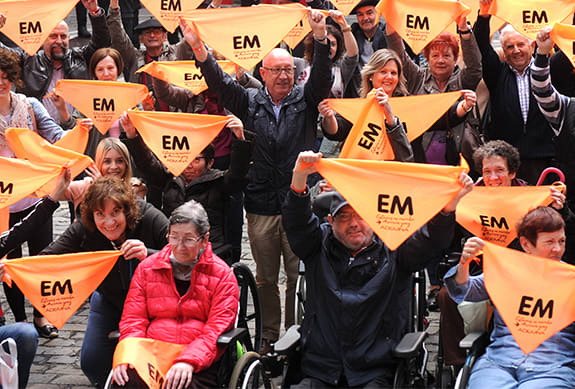 Enfermos y voluntarios de Esclerosis Múltiple España
